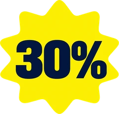 30% de desconto