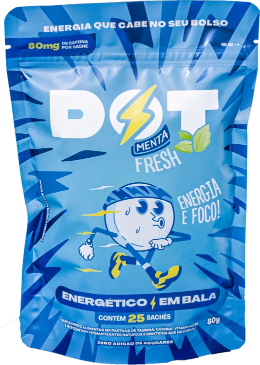 Pacote original DOT Menta com 25 sachês