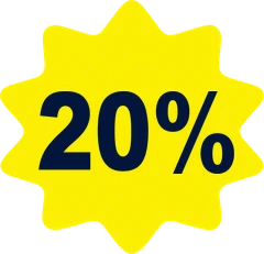 20% de desconto
